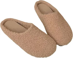 Fuzzy Bedroom Slippers for Men Soft and Comfortable Non Slip Slipper Warm Winter Slip On Slippers for Women