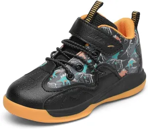 GEERX Dino Kids Boys Basketball Shoes Non Slip High Top Ankle Protection Sport Athletic Boy Sneakers