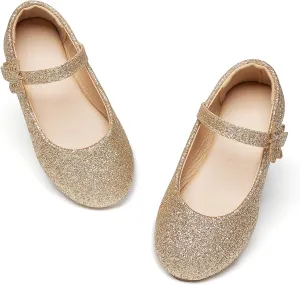 GINFIVE Toddler Girls Dress Shoes Little Girls Mary Janes Ballerina Flats Shoes Toddler