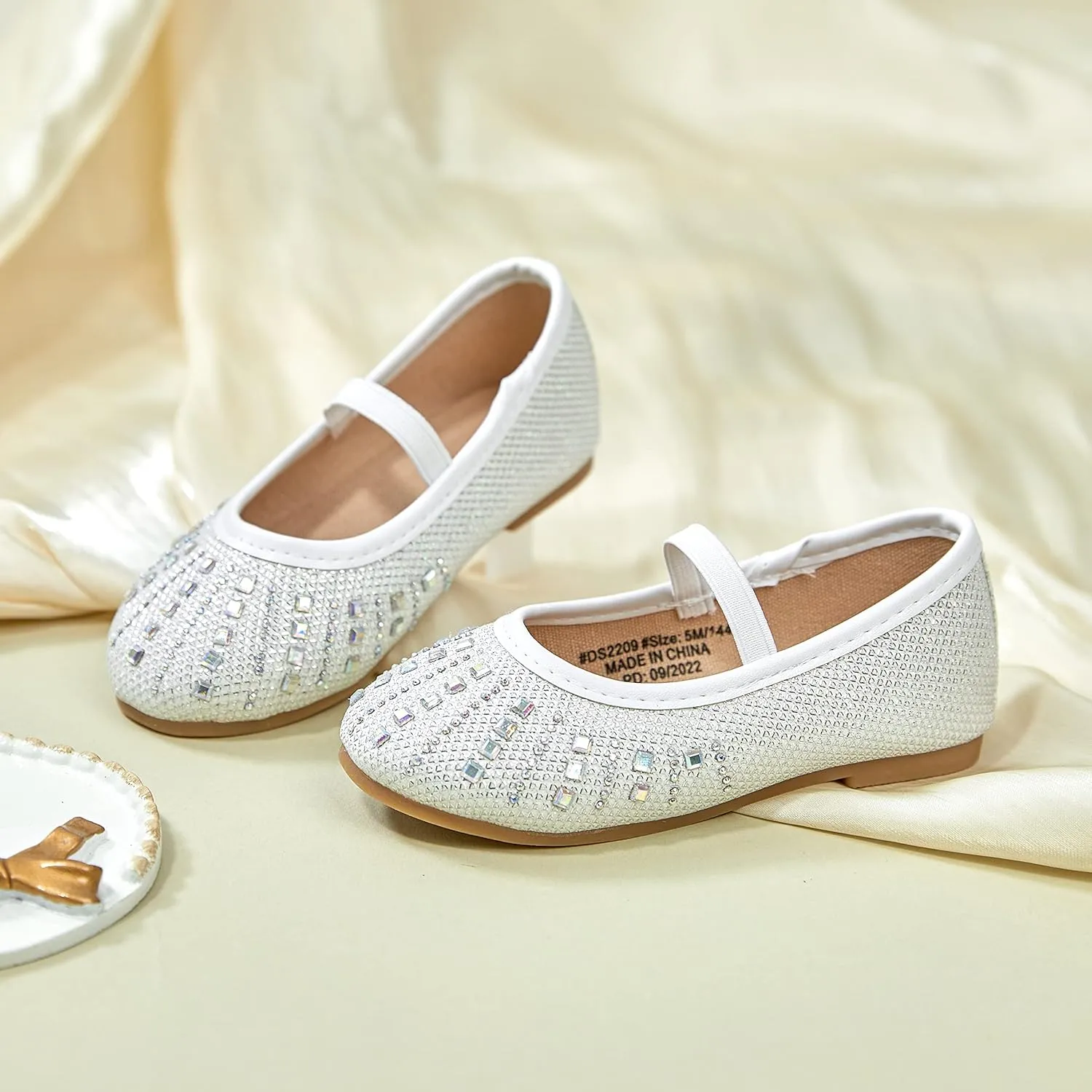 GINFIVE Toddler Girls Dress Shoes Little Girls Mary Janes Ballerina Flats Shoes Toddler