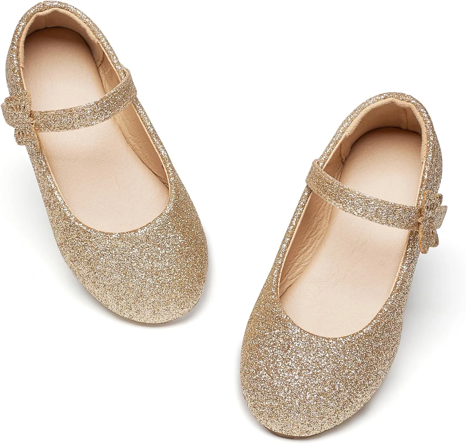 GINFIVE Toddler Girls Dress Shoes Little Girls Mary Janes Ballerina Flats Shoes Toddler