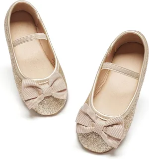 GINFIVE Toddler Girls Dress Shoes Little Girls Mary Janes Ballerina Flats Shoes Toddler