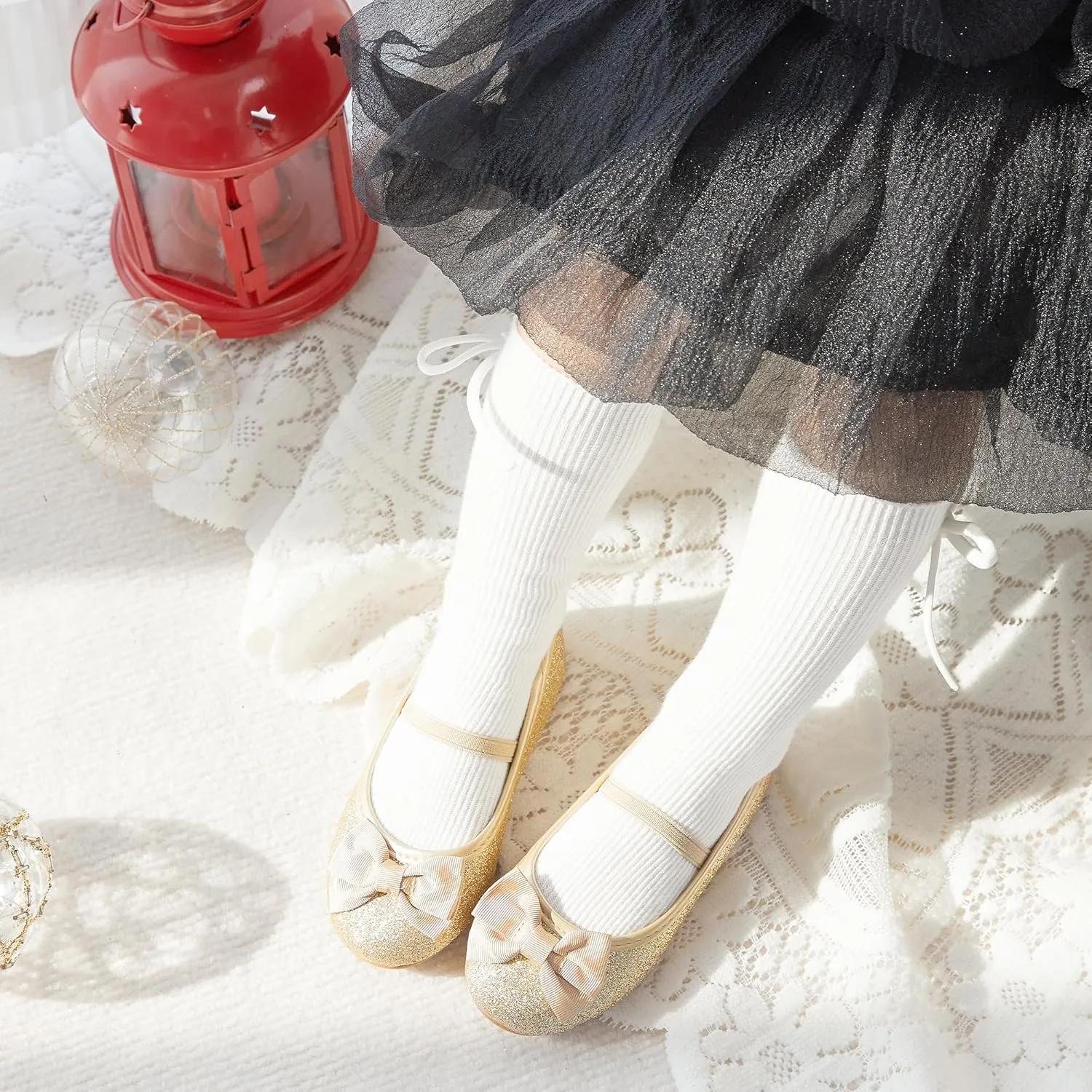 GINFIVE Toddler Girls Dress Shoes Little Girls Mary Janes Ballerina Flats Shoes Toddler