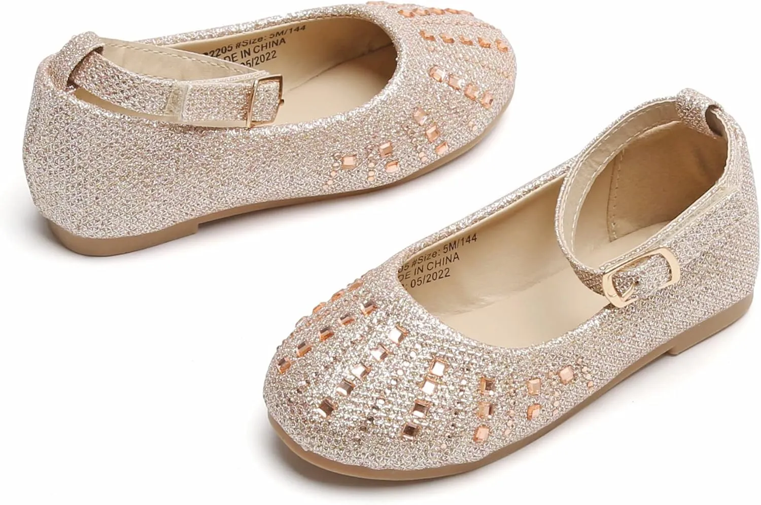 GINFIVE Toddler Girls Dress Shoes Little Girls Mary Janes Ballerina Flats Shoes Toddler