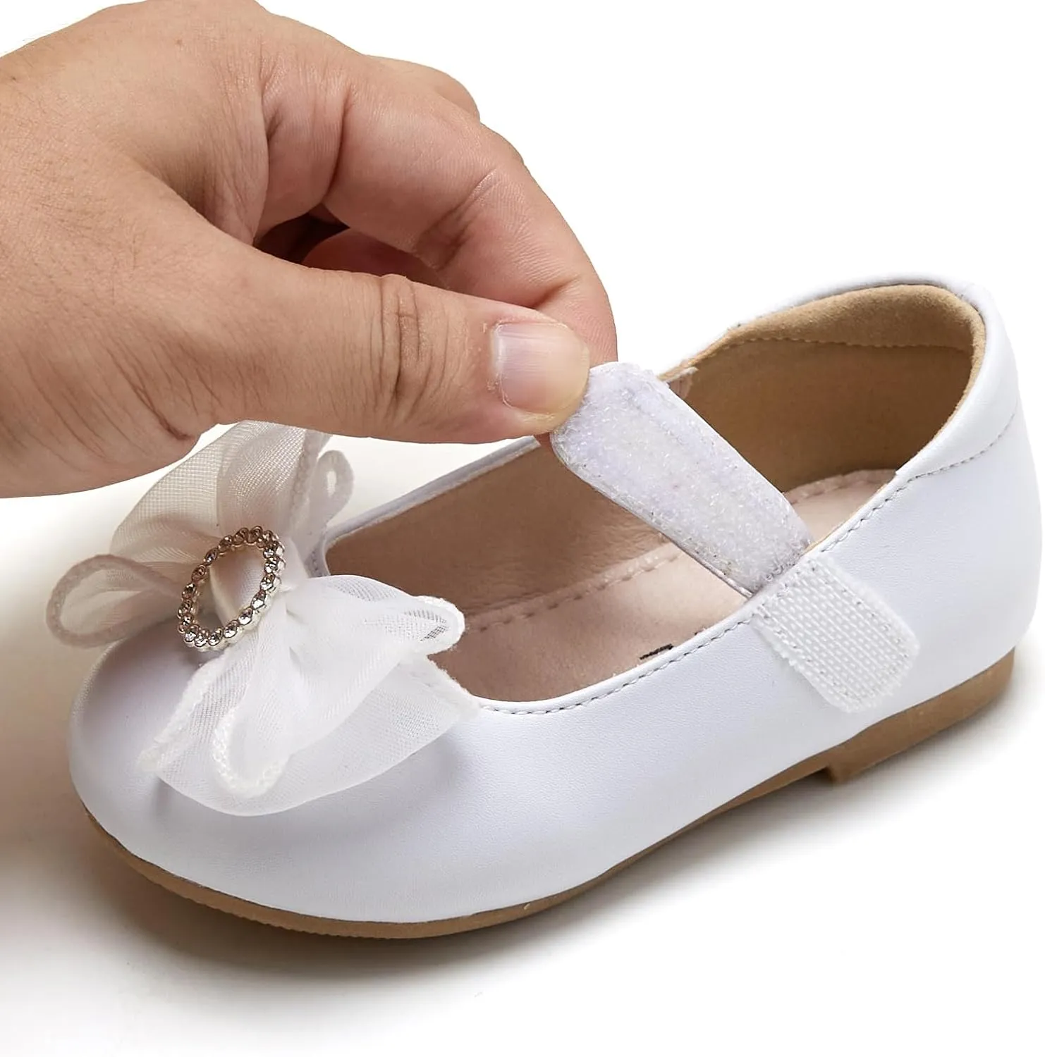 GINFIVE Toddler Girls Dress Shoes Little Girls Mary Janes Ballerina Flats Shoes Toddler