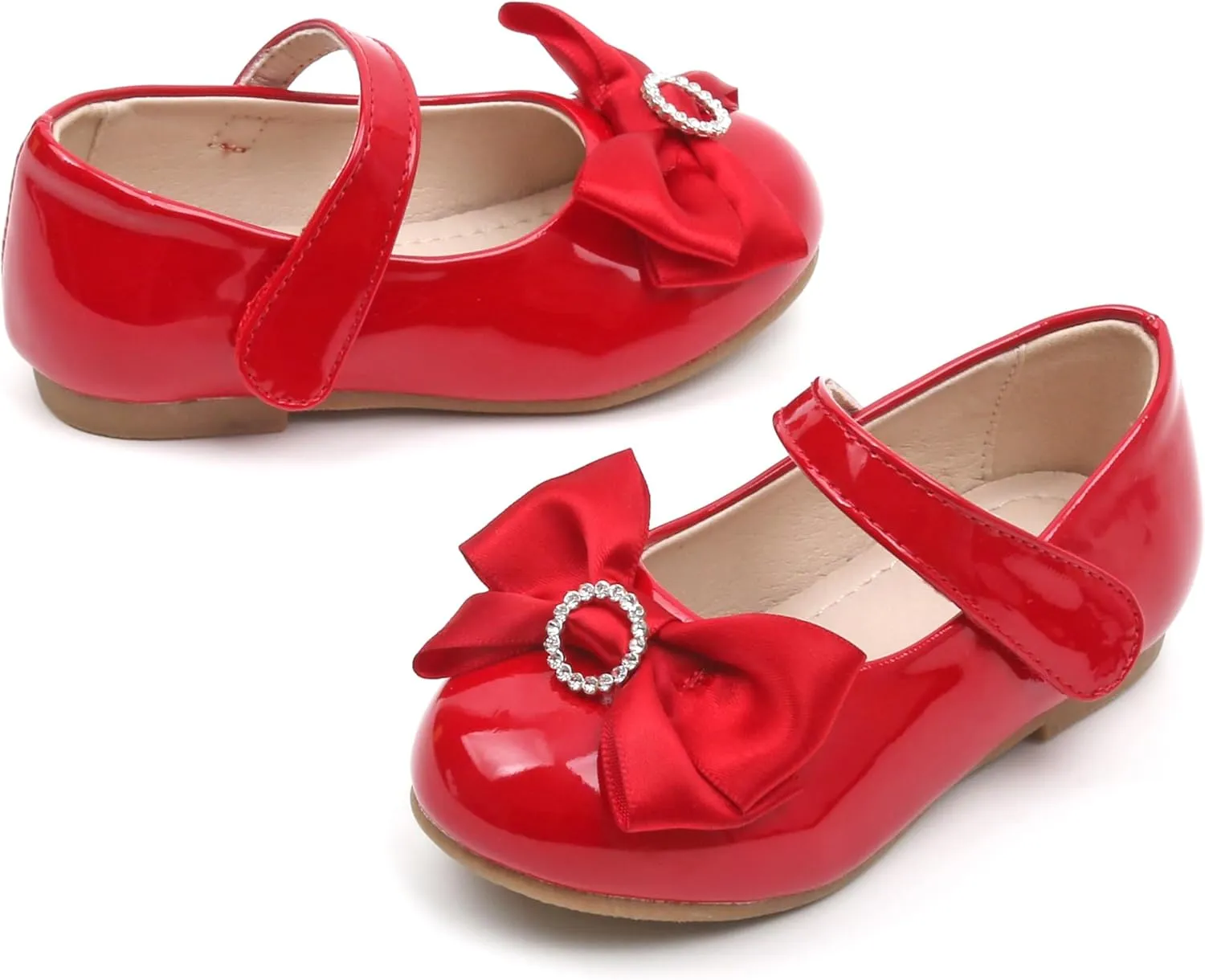 GINFIVE Toddler Girls Dress Shoes Mary Janes Ballerina Flats for Girls Shoes Toddler