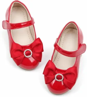 GINFIVE Toddler Girls Dress Shoes Mary Janes Ballerina Flats for Girls Shoes Toddler