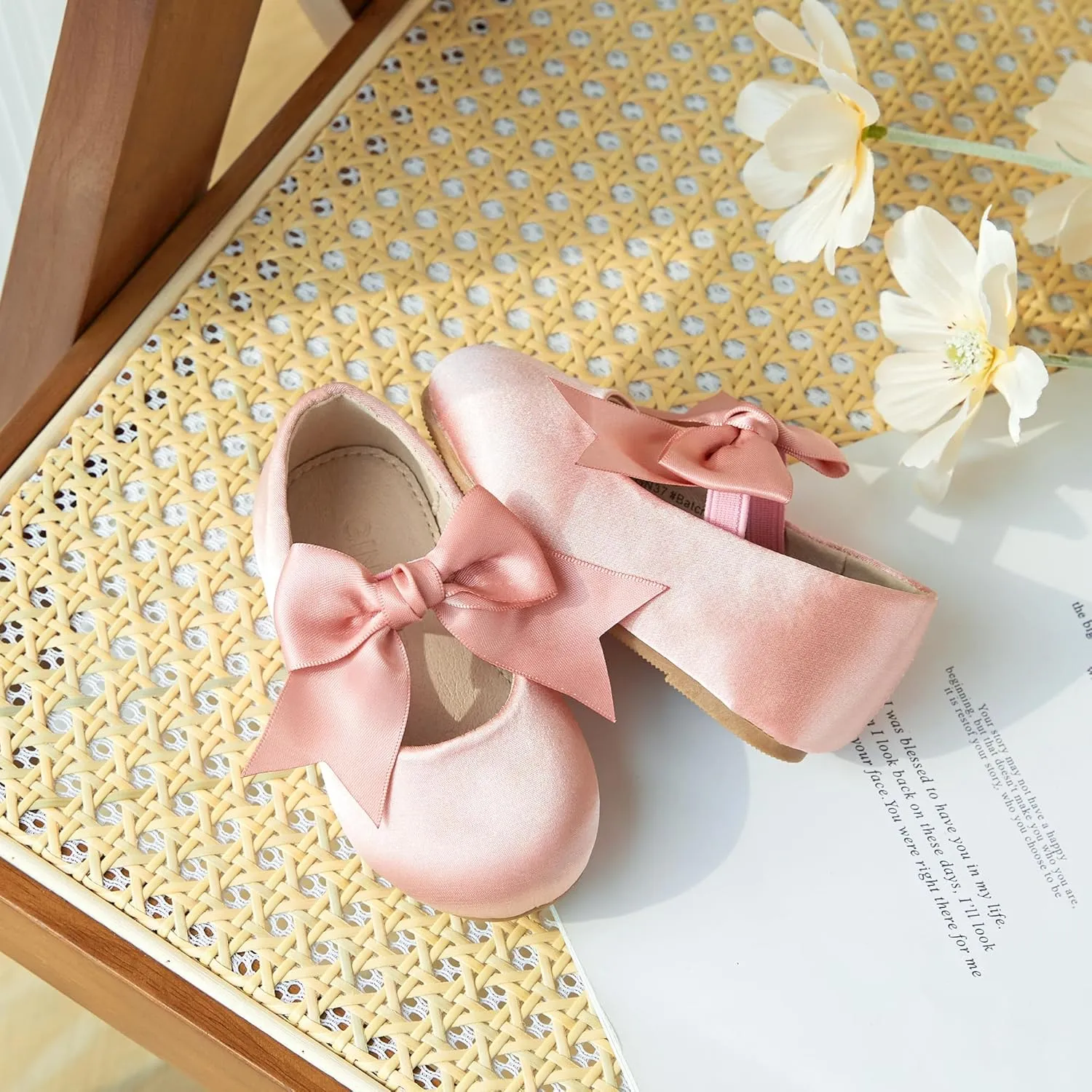 GINFIVE Toddler Girls Dress Shoes Mary Janes Ballerina Flats for Girls Shoes Toddler