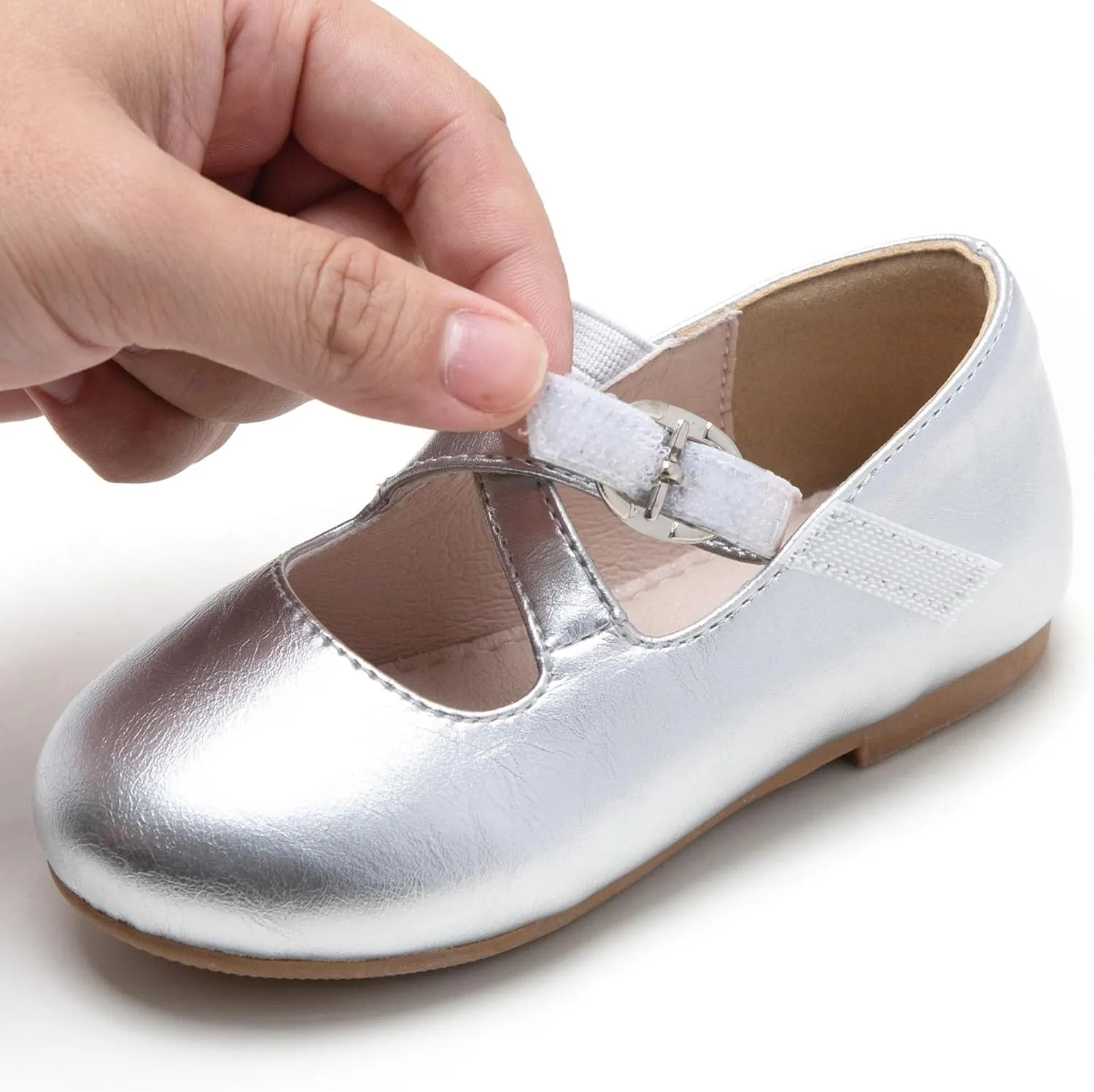 GINFIVE Toddler Girls Dress Shoes Mary Janes Ballerina Flats for Girls Shoes Toddler