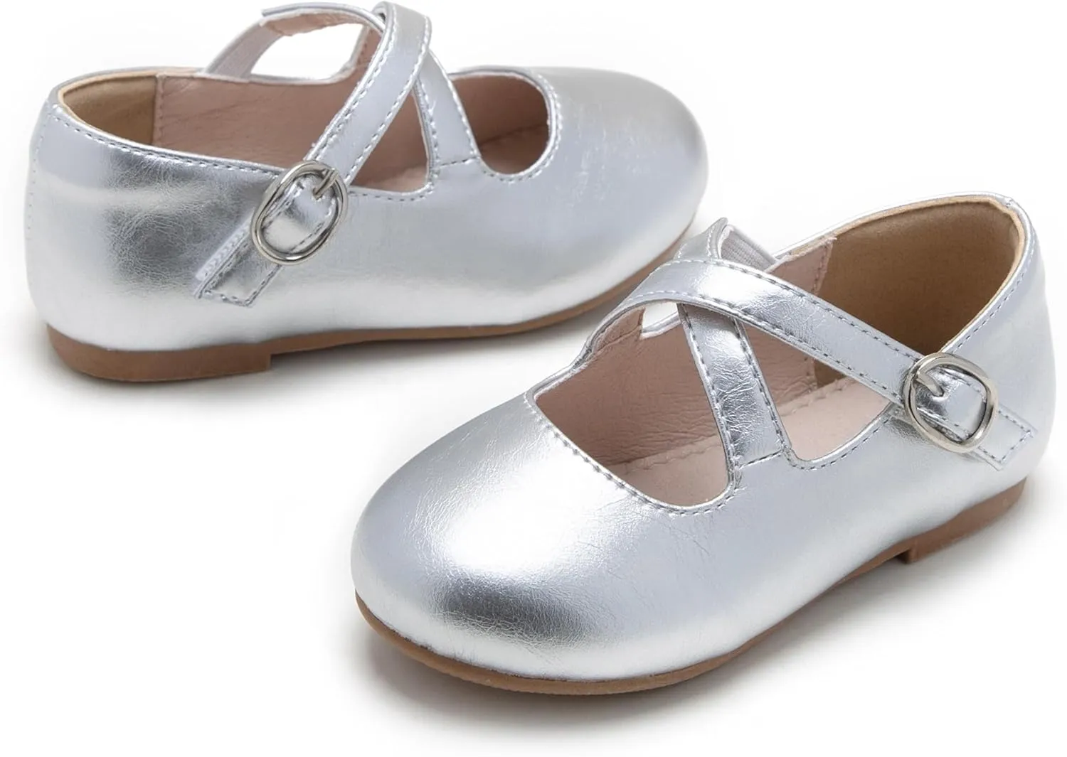 GINFIVE Toddler Girls Dress Shoes Mary Janes Ballerina Flats for Girls Shoes Toddler