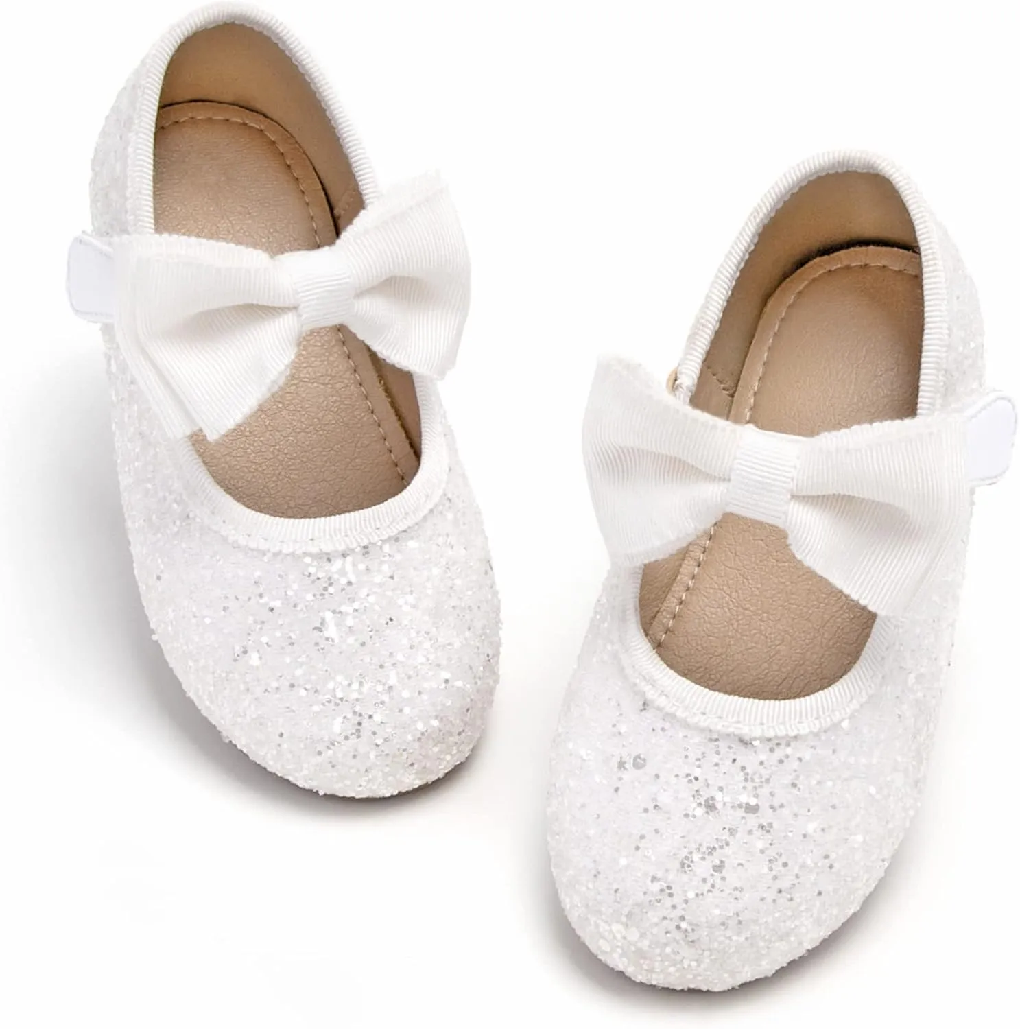 GINFIVE Toddler Girls Dress Shoes Mary Janes Ballerina Flats for Girls Shoes Toddler