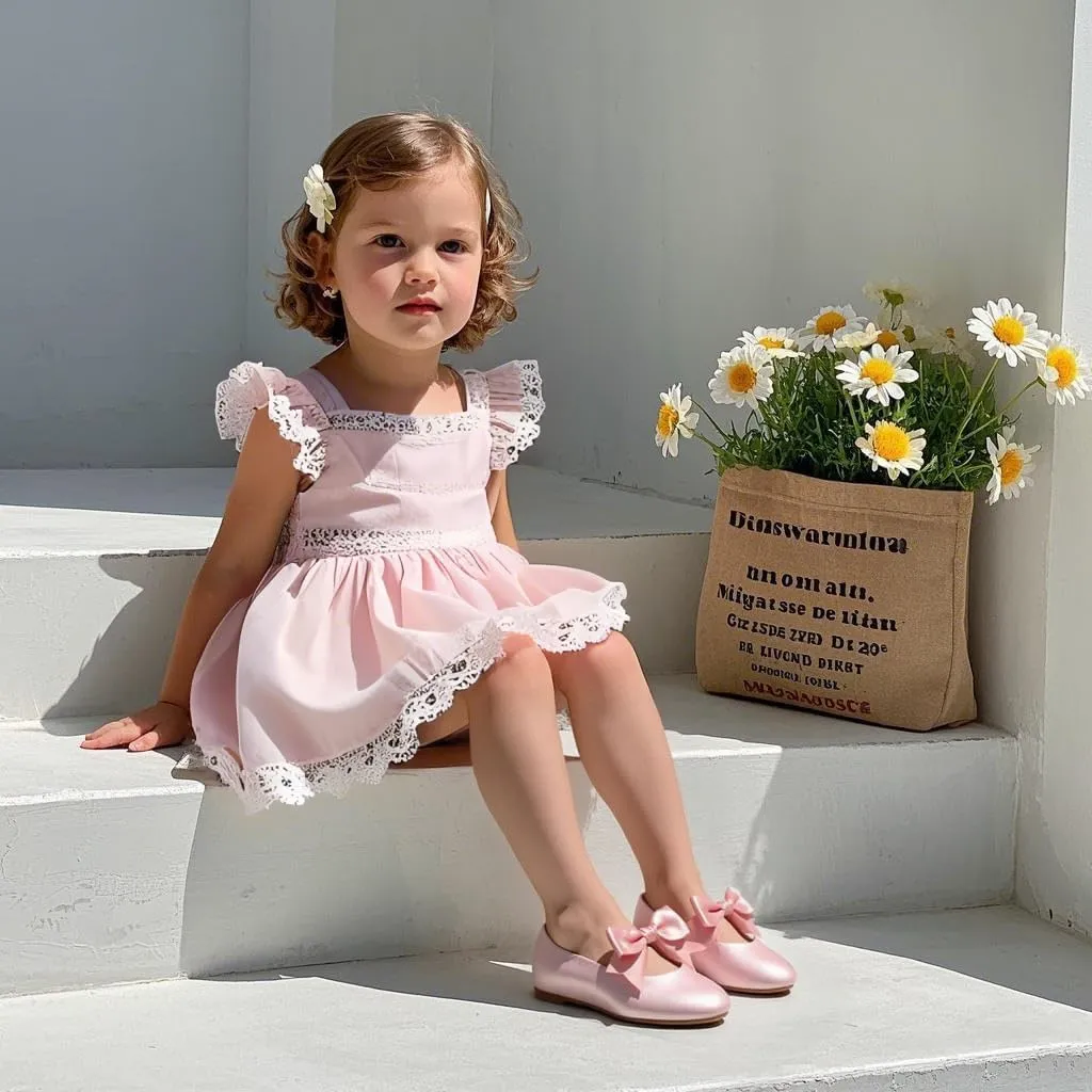 GINFIVE Toddler Girls Dress Shoes Mary Janes Ballerina Flats for Girls Shoes Toddler