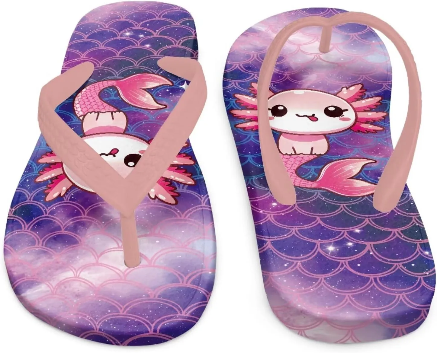 Girls Boys Cartoon Animal Print Flip Flops Sandals Kids Water Shoes Thong Beach Slides Quick Dry