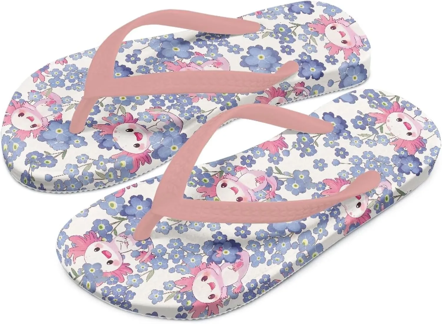 Girls Boys Cute Animal Flip Flops Sandals Kids Water Shoes Thong Beach Slides Slip On Quick Dry