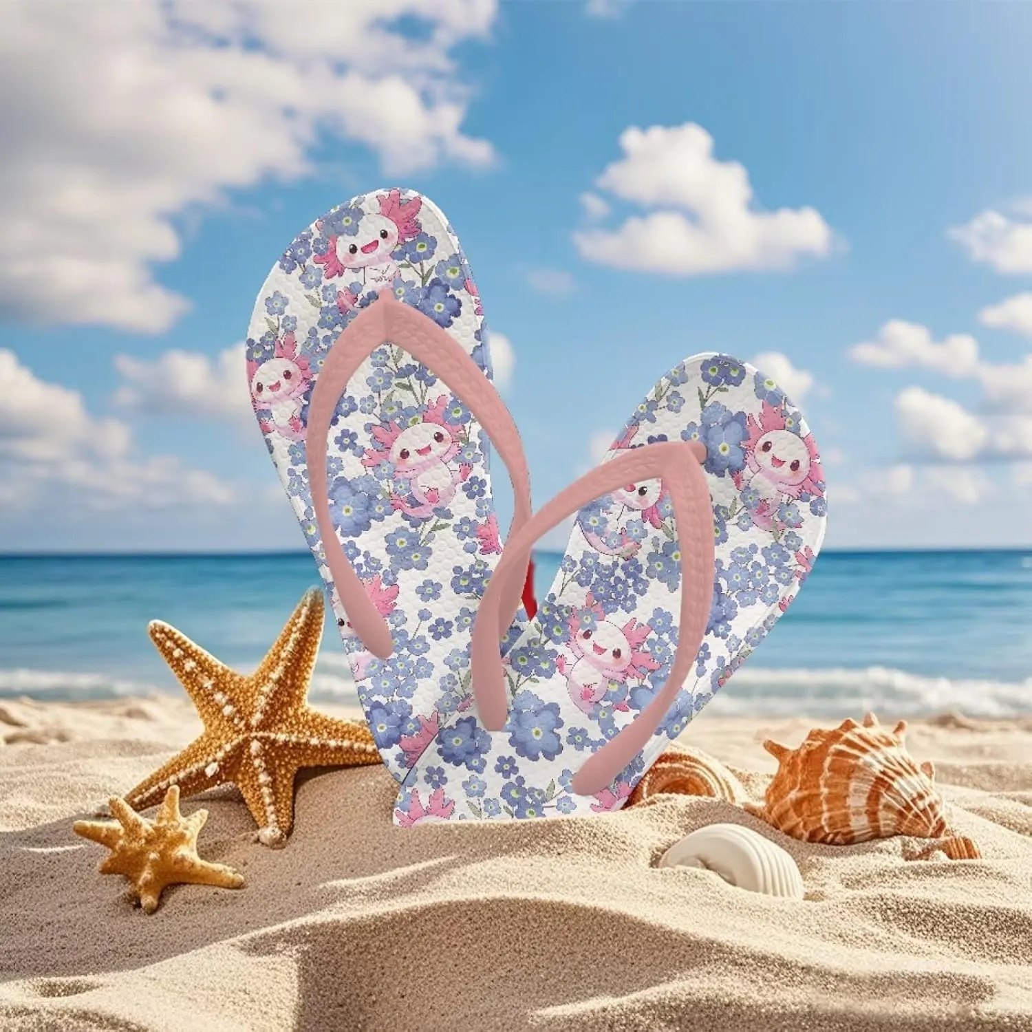Girls Boys Cute Animal Flip Flops Sandals Kids Water Shoes Thong Beach Slides Slip On Quick Dry