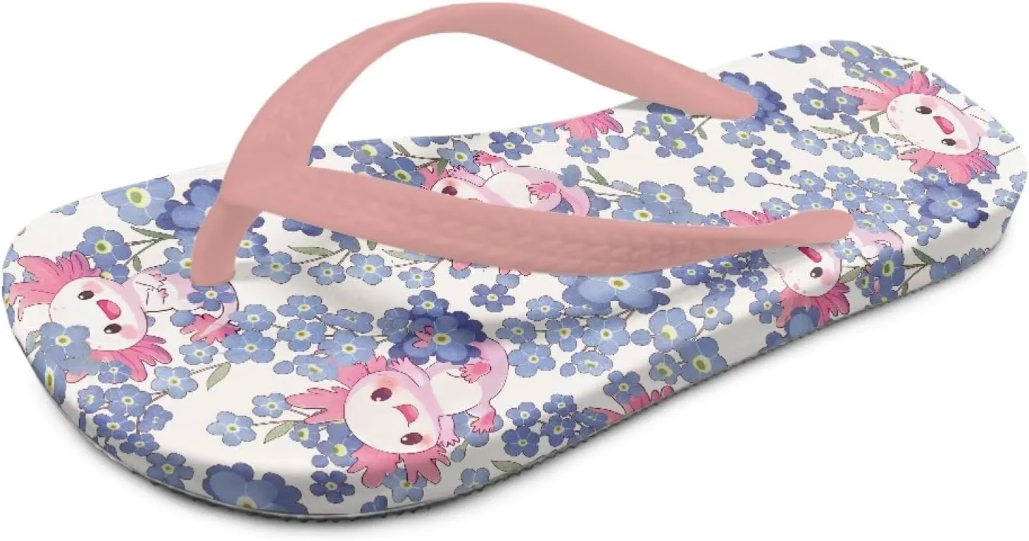 Girls Boys Cute Animal Flip Flops Sandals Kids Water Shoes Thong Beach Slides Slip On Quick Dry
