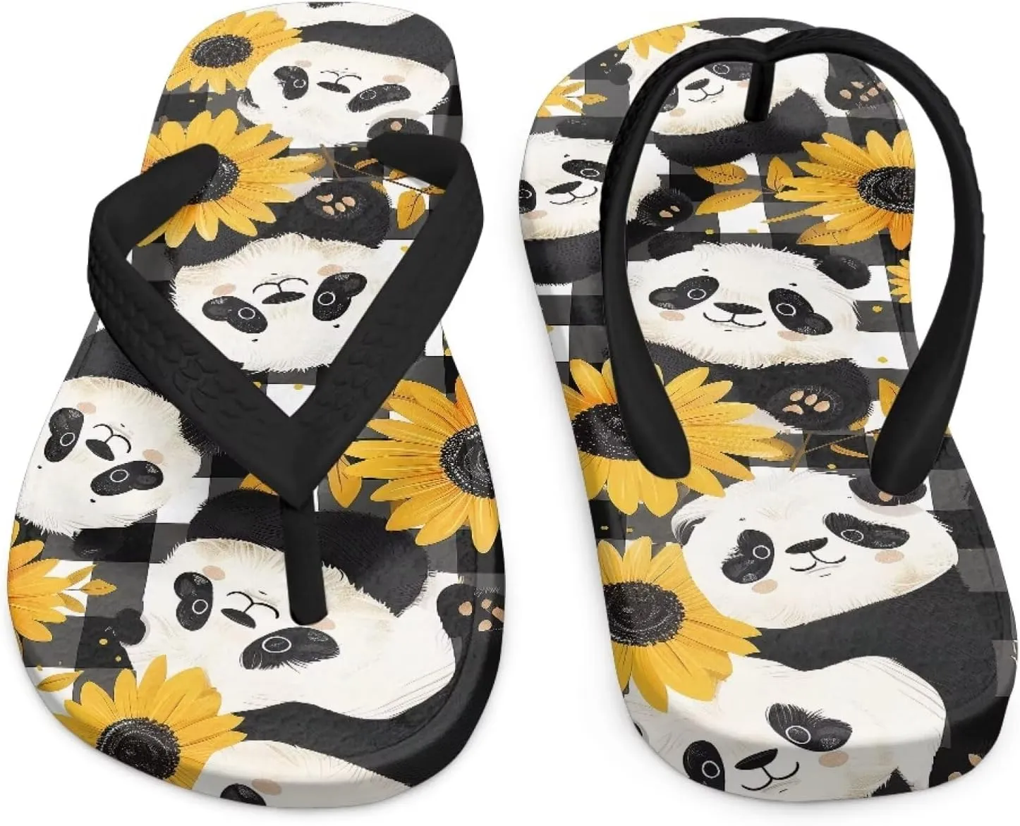Girls Boys Flip Flops Sandals Kids Water Shoes - Cartoon Print - Thong Beach Slides Summer Slip-on