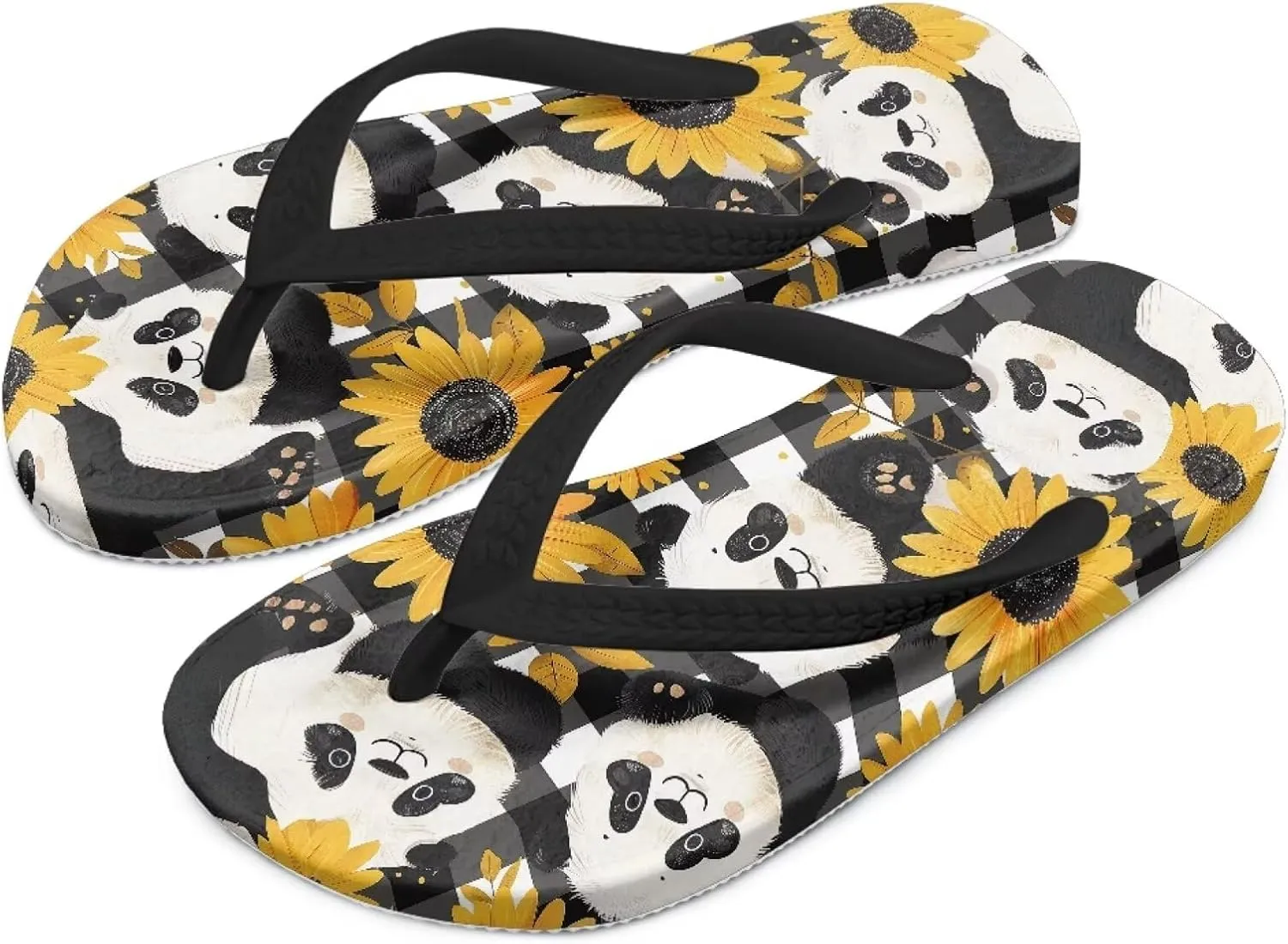 Girls Boys Flip Flops Sandals Kids Water Shoes - Cartoon Print - Thong Beach Slides Summer Slip-on