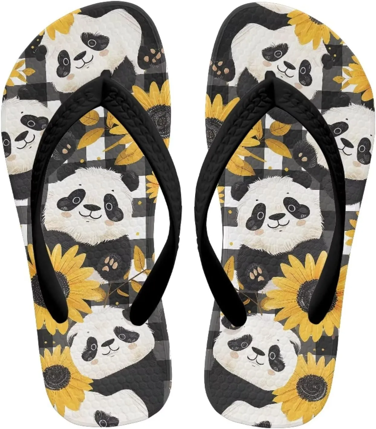 Girls Boys Flip Flops Sandals Kids Water Shoes - Cartoon Print - Thong Beach Slides Summer Slip-on