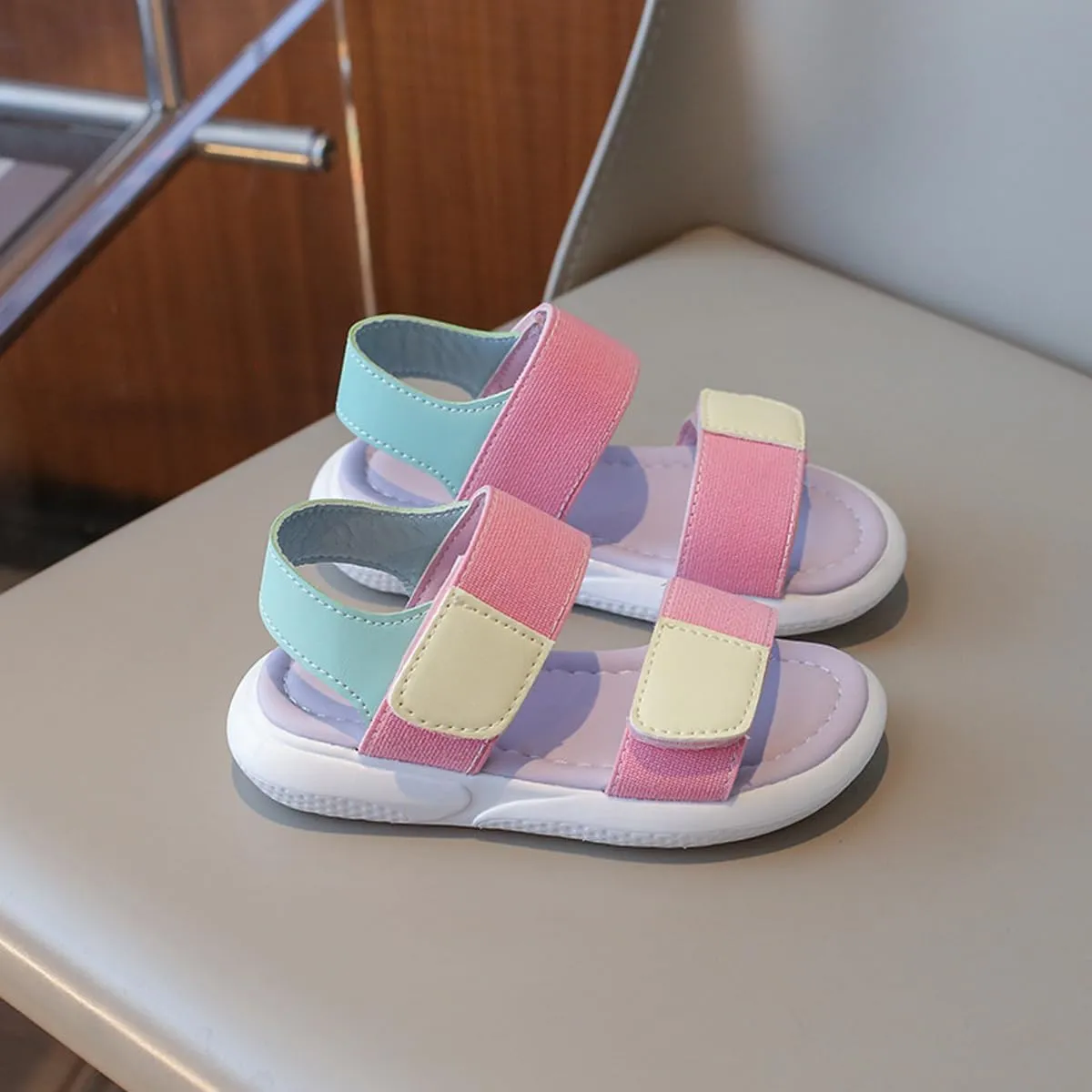 Girls Open Toed Sandals Summer Beach Shoes (Toddler, Little Kid)
