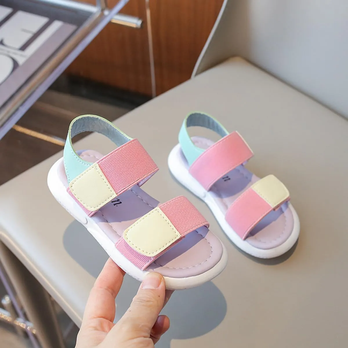 Girls Open Toed Sandals Summer Beach Shoes (Toddler, Little Kid)
