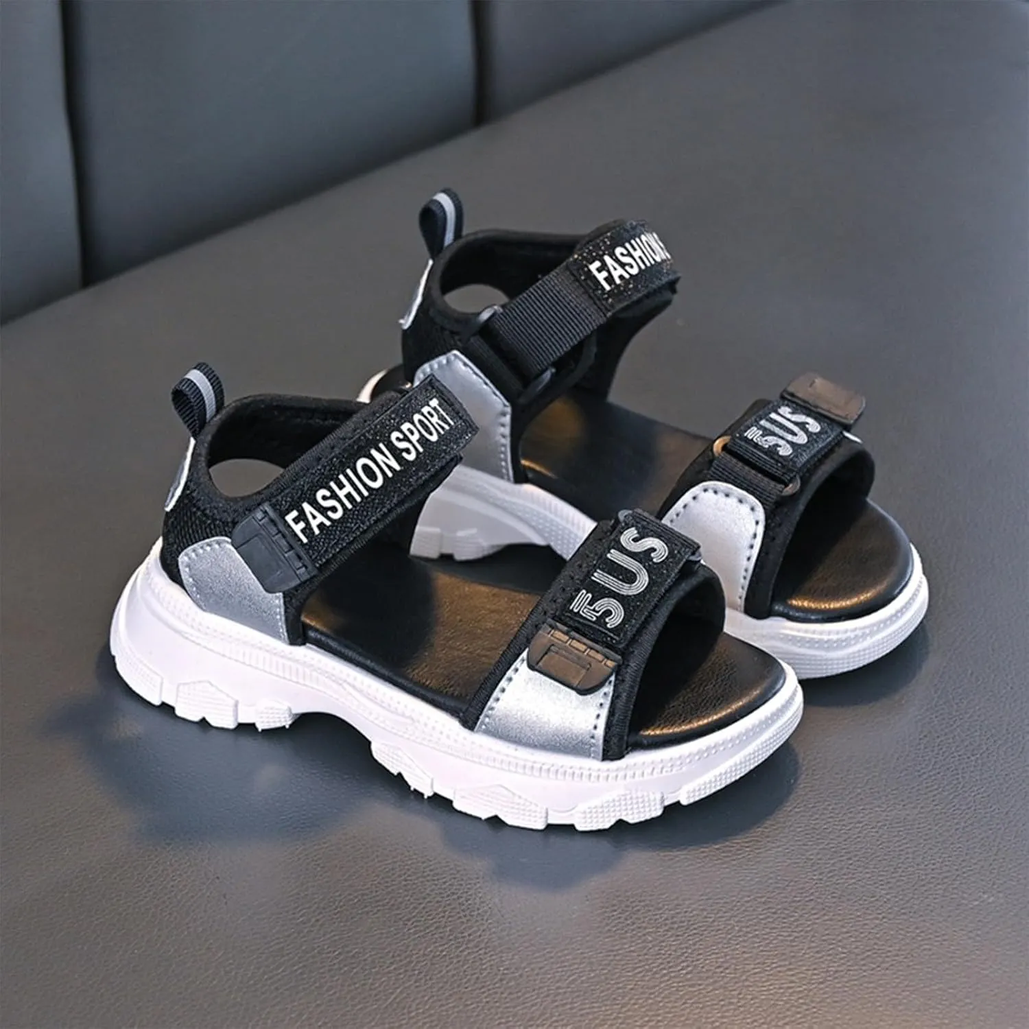 Girls Sandals Fashion Sports Soft Bottom Open Toe Students Middle and Large Children Girls Children Kids Dress Sandals