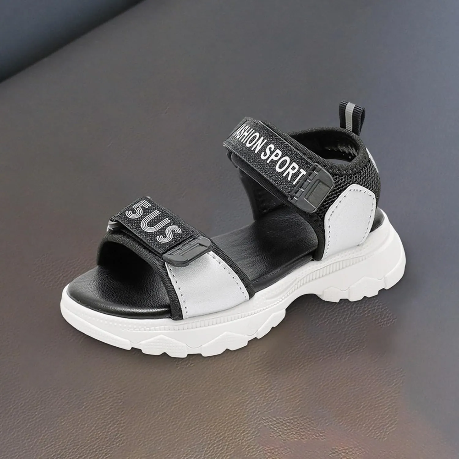 Girls Sandals Fashion Sports Soft Bottom Open Toe Students Middle and Large Children Girls Children Kids Dress Sandals