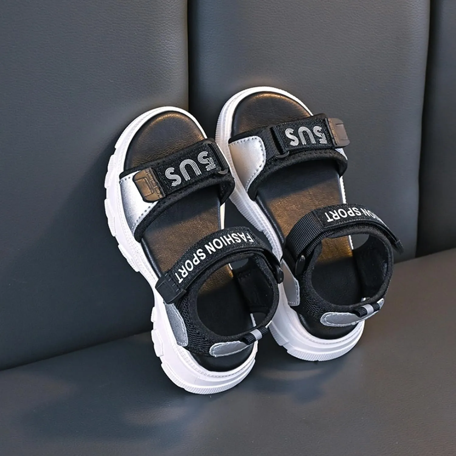 Girls Sandals Fashion Sports Soft Bottom Open Toe Students Middle and Large Children Girls Children Kids Dress Sandals