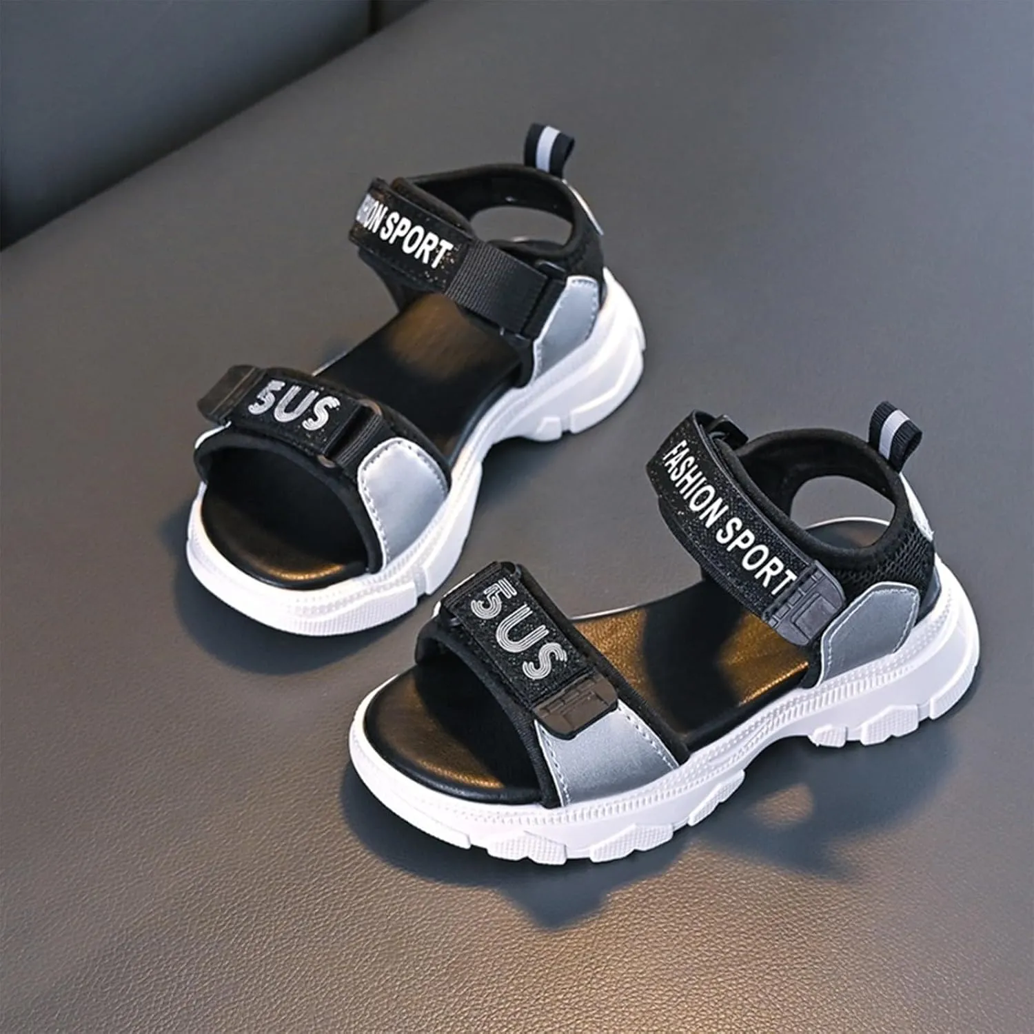 Girls Sandals Fashion Sports Soft Bottom Open Toe Students Middle and Large Children Girls Children Kids Dress Sandals