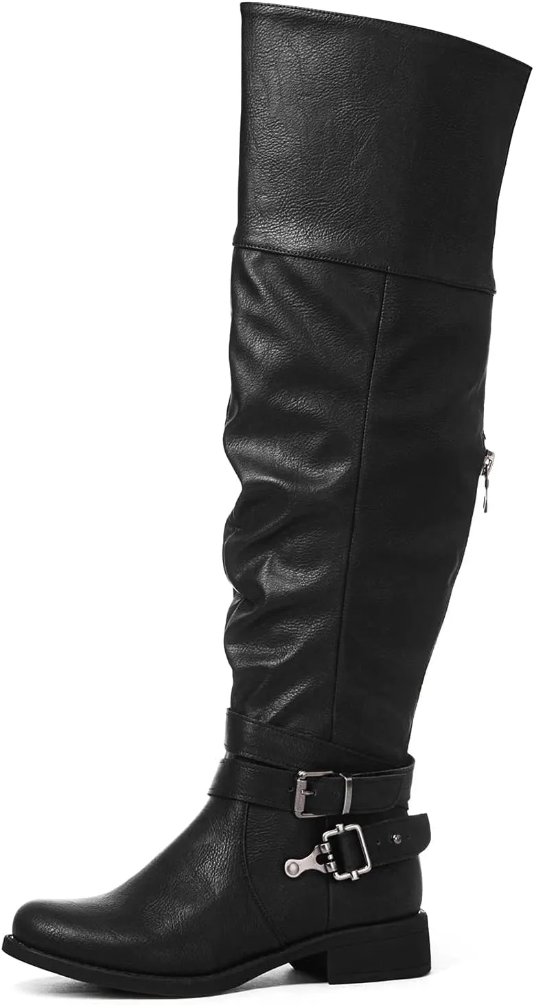 GLOBALWIN Women's Over The Knee Thigh High Boots