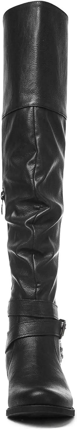 GLOBALWIN Women's Over The Knee Thigh High Boots