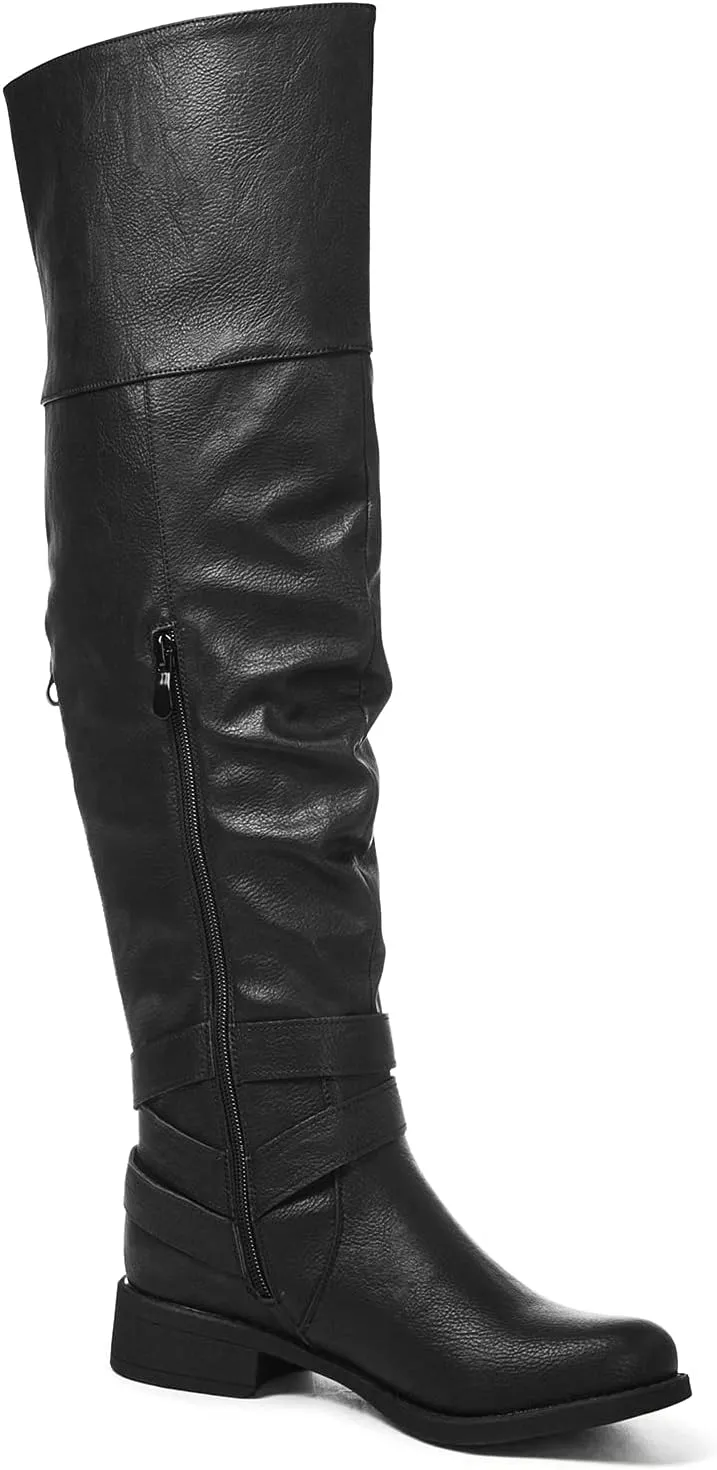 GLOBALWIN Women's Over The Knee Thigh High Boots