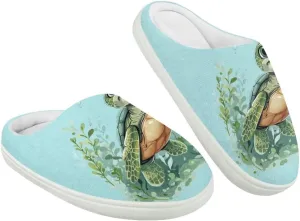 GOSTONG Kids Slippers Breathable Warm Fuzzy Lining Winter House Slippers Non Slip Girls Boys Slip on Home Shoes US 9-15 White