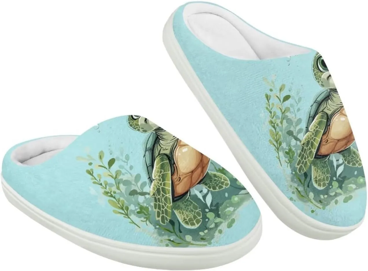 GOSTONG Kids Slippers Breathable Warm Fuzzy Lining Winter House Slippers Non Slip Girls Boys Slip on Home Shoes US 9-15 White