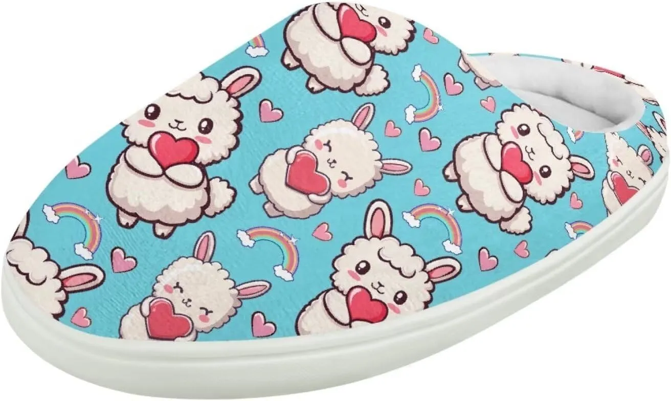 GOSTONG Kids Winter Slippers with Warm Fuzzy Lined Soft Fluffy Plush Slippers Boys Girls Non Slip Home Cotton Shoes US 9-15