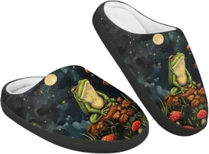 GOSTONG Unisex Kids Slippers Warm Plush Soft Winter House Slippers Non Slip Girls Boys Comfort Home Shoes US 9-15 Black Sole