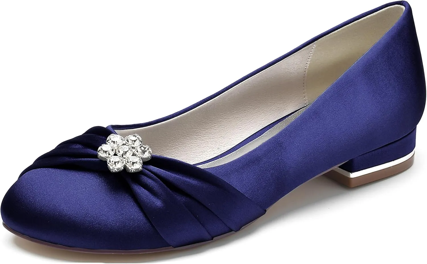 Hanfike Girls Womens Wedding Dress Flats Slip-on Formal Party Evening Shoes with Knot JY250