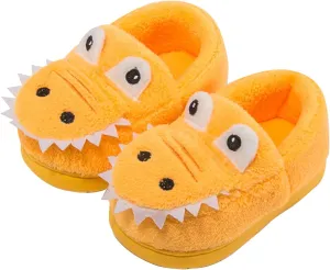Happy Cherry Kids Cartoon Plush Slippers Boys Girls House Shoes Non-slip Winter Warm Shoes