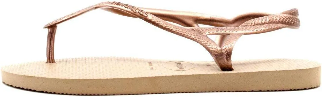 Havaianas Women's Luna, Rose Gold, 8-9.5 Narrow