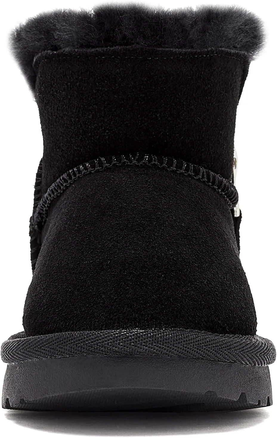 HOBIBEAR Toddler Snow Boots Winter Ankle Boots for Boys and Girls with Warm Faux Fur Lining