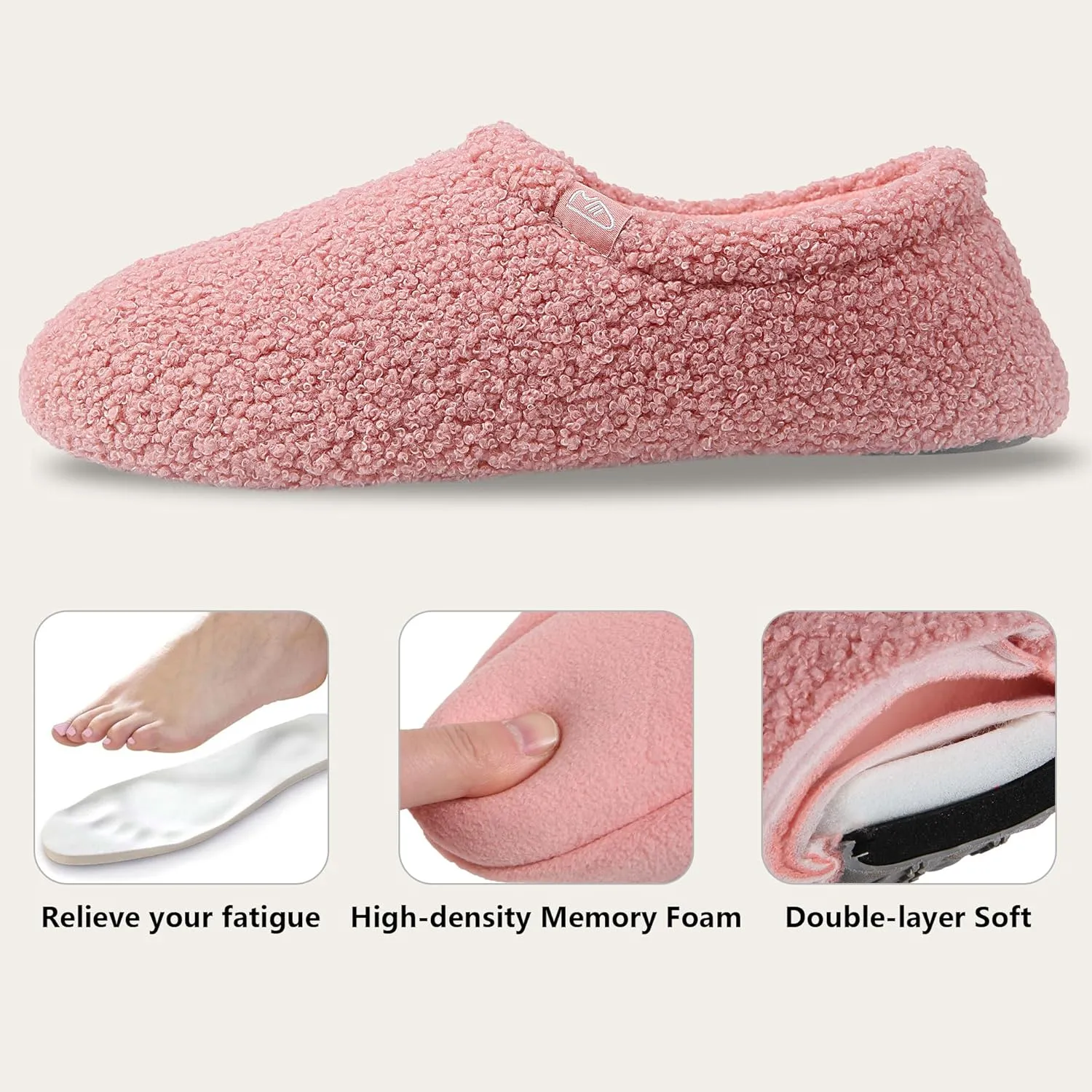 Home Slipper Bootie Slippers Women Girls Indoor Warm Fuzzy Boots Non-slip House Shoe Slippers