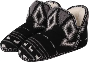 Home Slipper Bootie Slippers Women's Woolen Yarn Plush Lining Fuzzy Warm Indoor Ankle Boots
