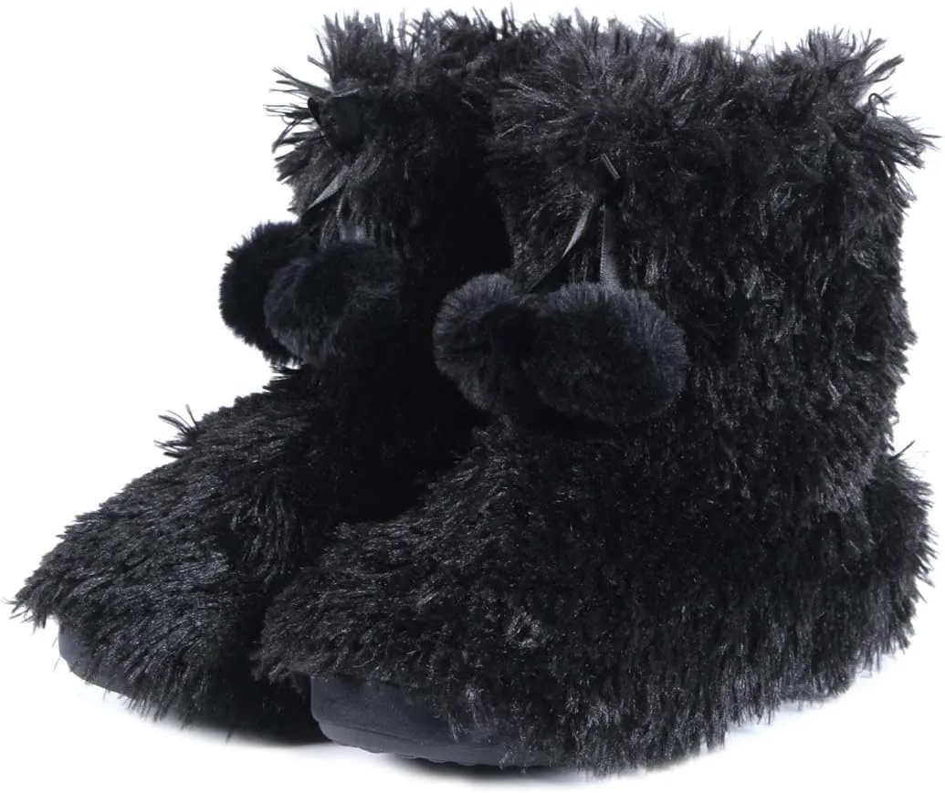 Home Slipper Women's Soft Plush Warm Indoor House Slipper Boots Shoes