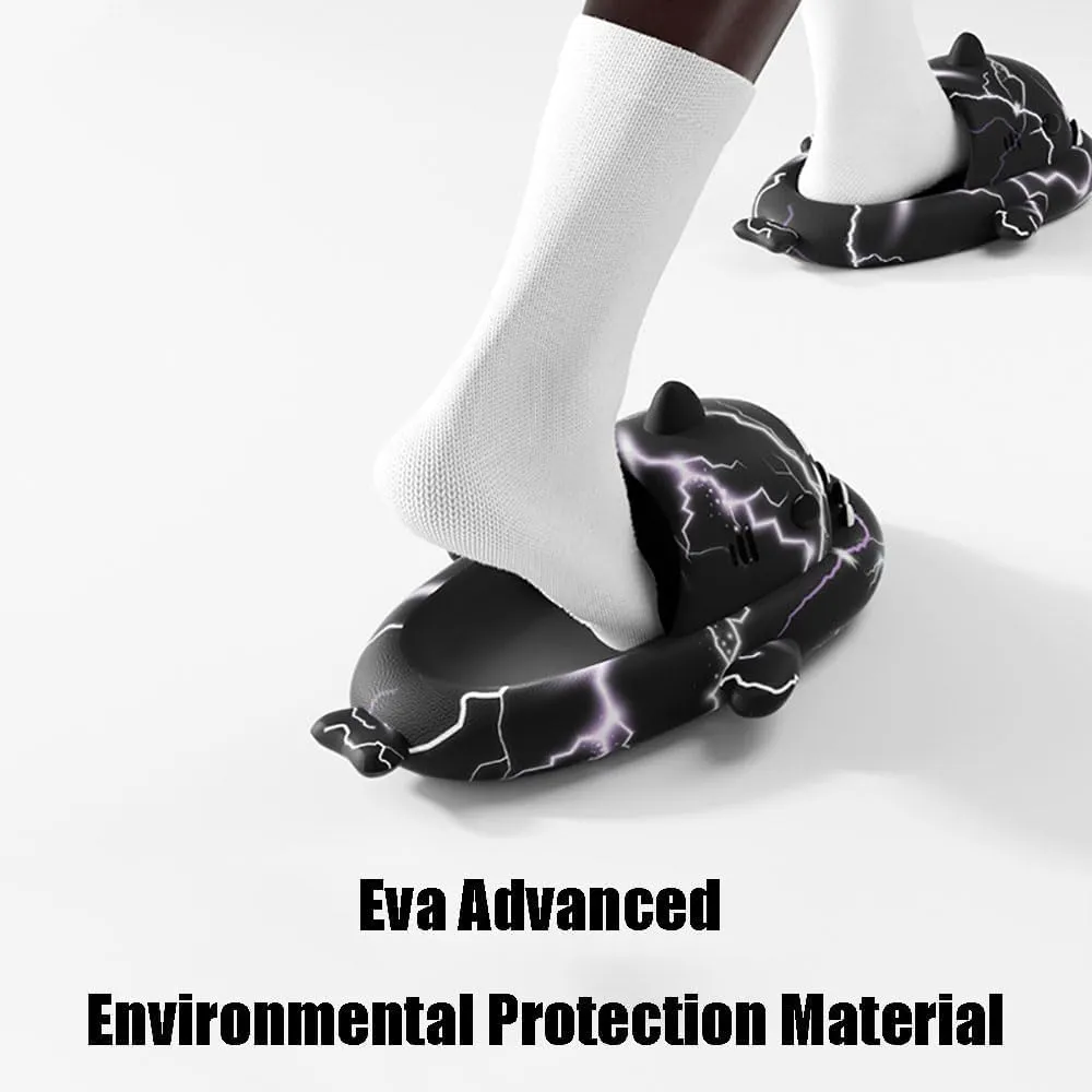 Hrtesus Sharklas, Aldult Sharklas Originales, Sharky Chanclas, Shark Slides for Women and Men