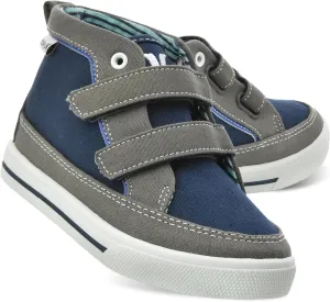 Hurley Kids Toddler and Little Kids Tedd Canvas Sneakers with Straps High Cut Skateboarding Shoes for Boys and Girls, Durable Shoes for School