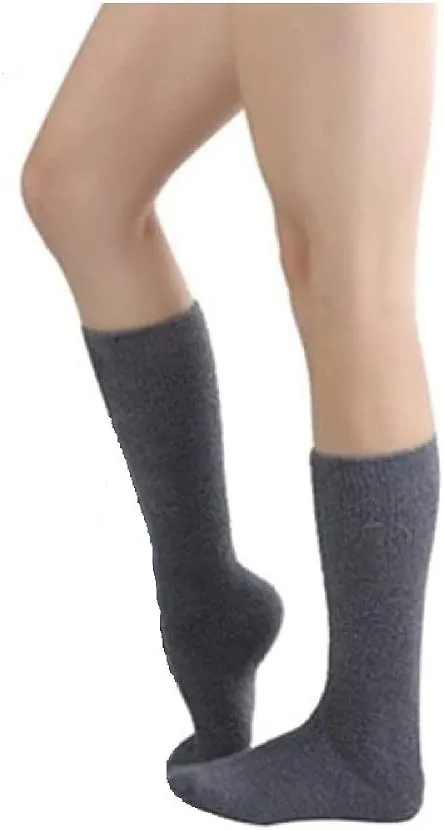 I&S 6 Pairs Cozy Soft Fuzzy Knee High Socks Warm Fleece Assorted Colors Patterns
