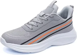 Jakcuz Plus Size Ultra Light Comfy Walking Shoes for Men Casual Gym Sport Athletic Flats Lace up Fashion Sneakers