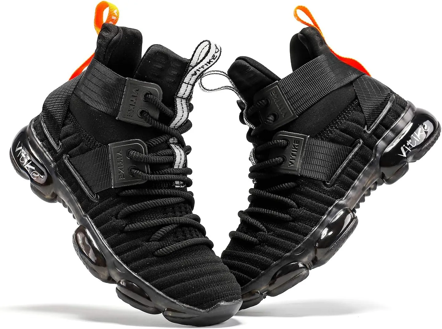 JMFCHI Kids Basketball Shoes High-top Sports Shoes Sneakers Durable Lace-up Non-Slip Running Shoes Secure for Little Kids Big Kids and Boys Girls