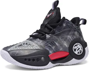 JMFCHI Kids Basketball Shoes High-top Sports Shoes Sneakers Durable Lace-up Non-Slip Running Shoes Secure for Little Kids Big Kids and Boys Girls