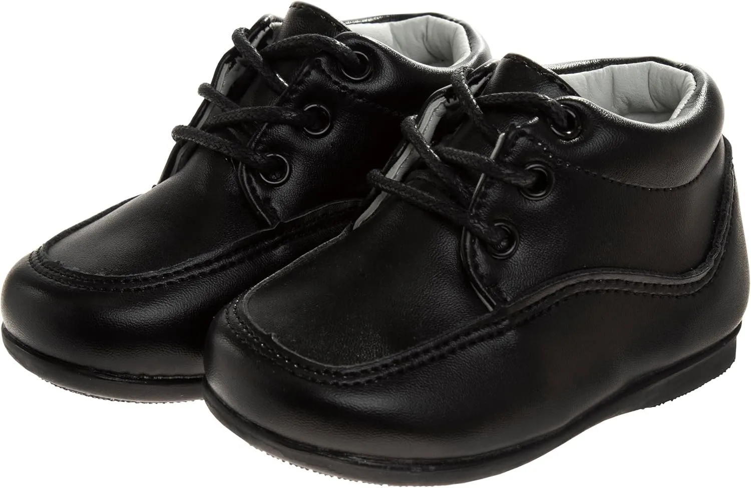 Josmo Baby Boy Girl First Walking Shoes Classic Boots Soft Leather Formal Crib Shoes Size Infant - Toddler